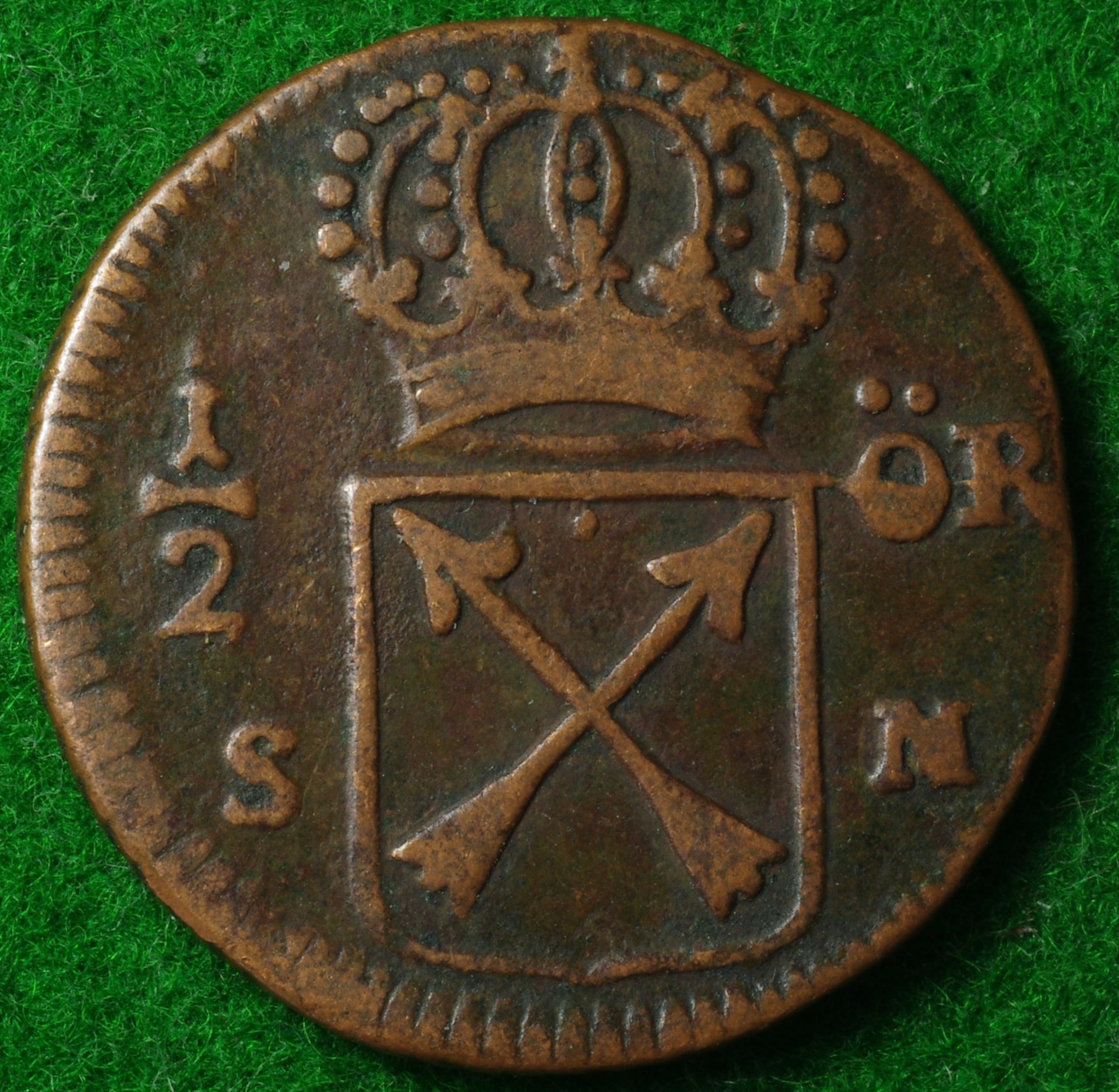 Sweden 1720 Half Ore 2.JPG