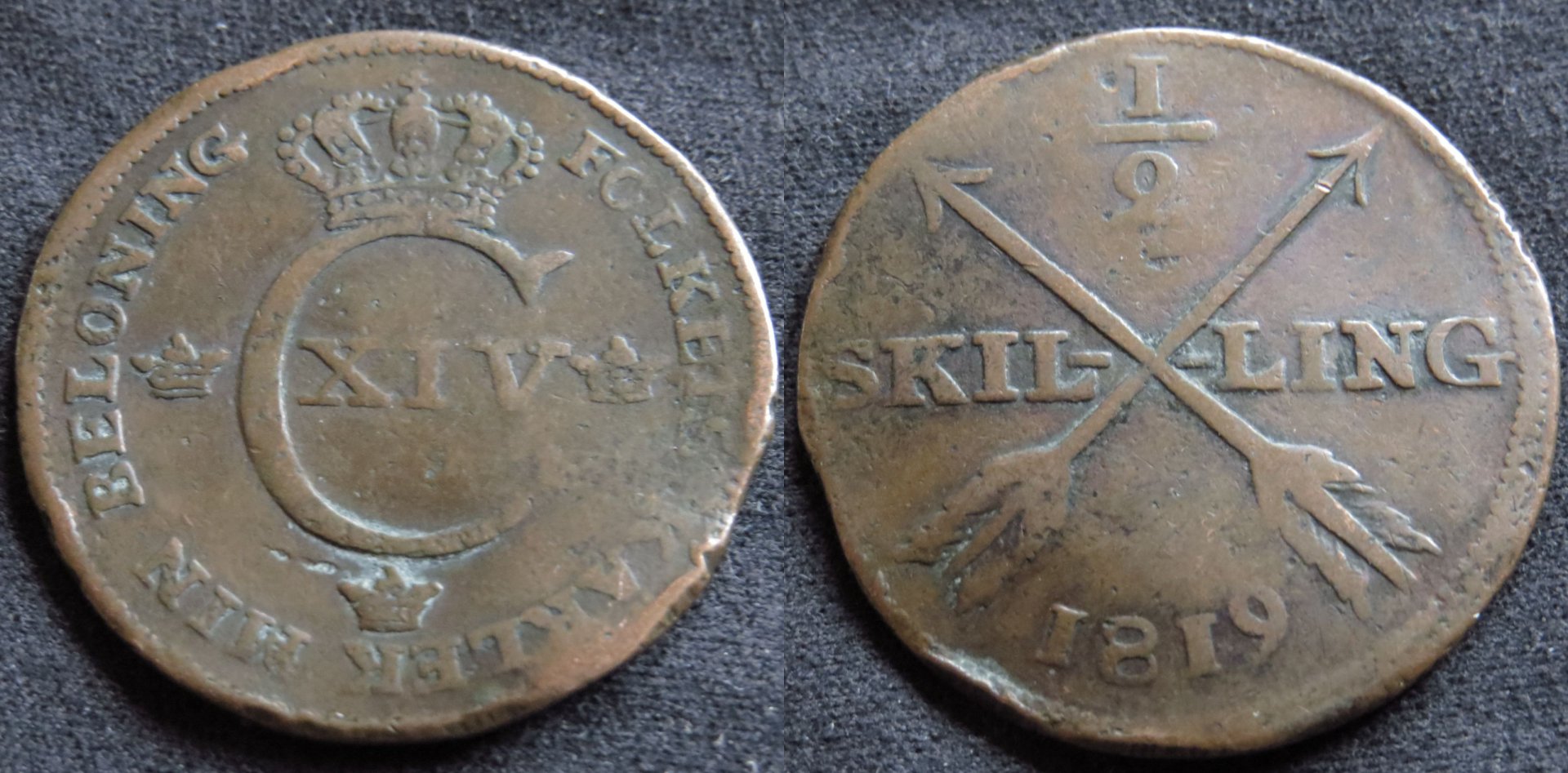 Sweden 1819 Charles XIV Johan 1:2 Skilling.jpg