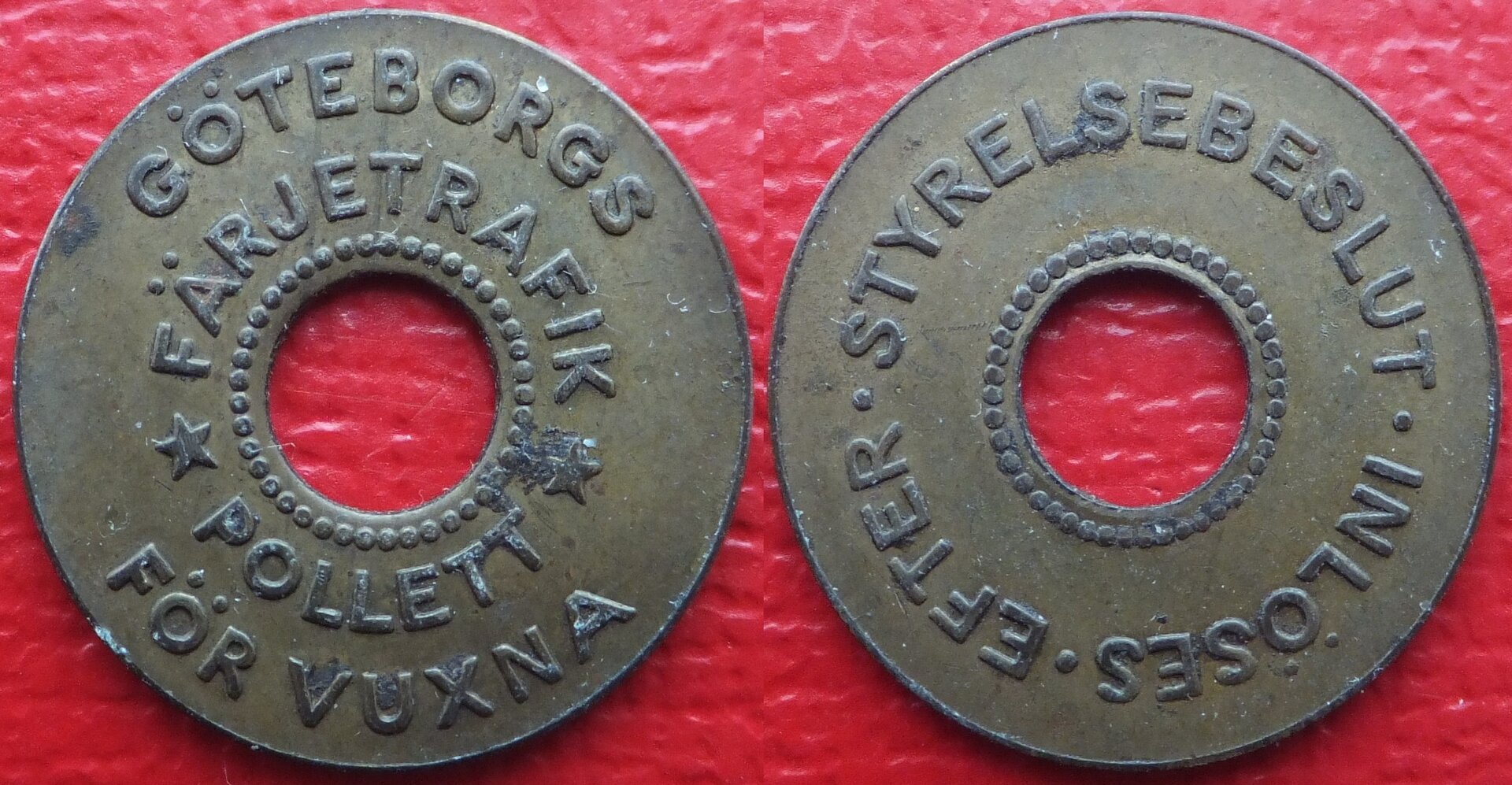 Sweden Gothenburg ferry token (adult) (2a).jpg