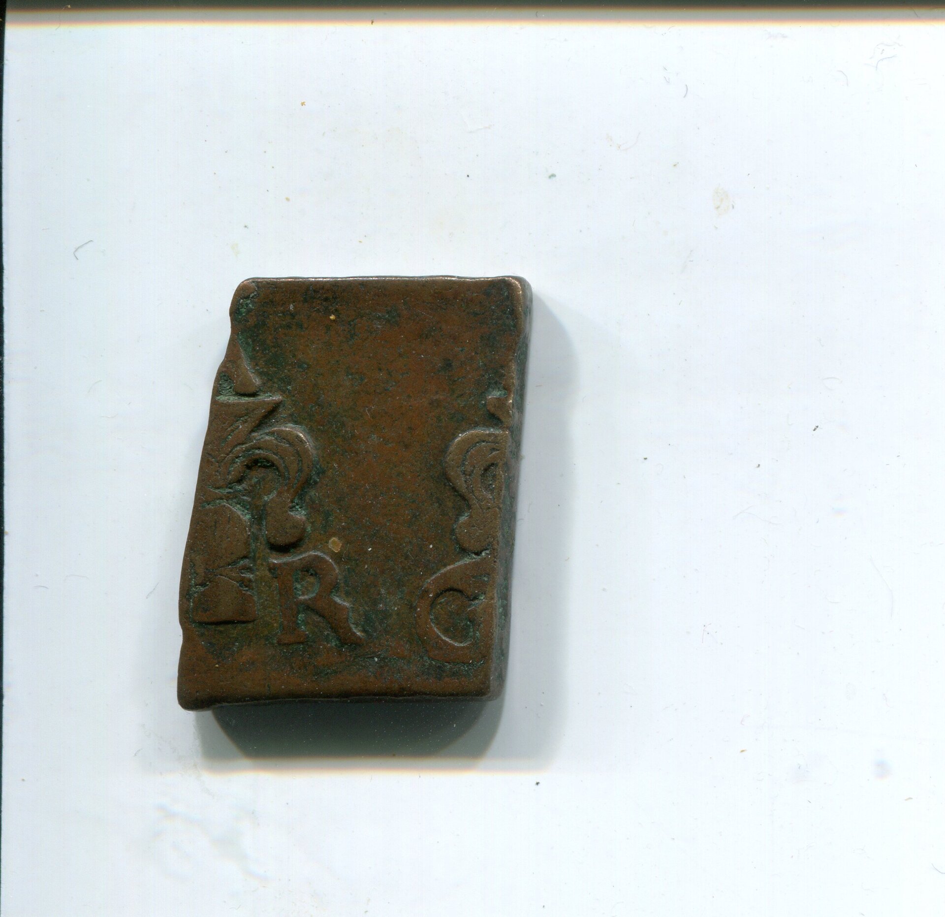 Sweden Gustav II Adolf Cu Half Ore Klippe Nykoping 1625 LD obv 735.jpg