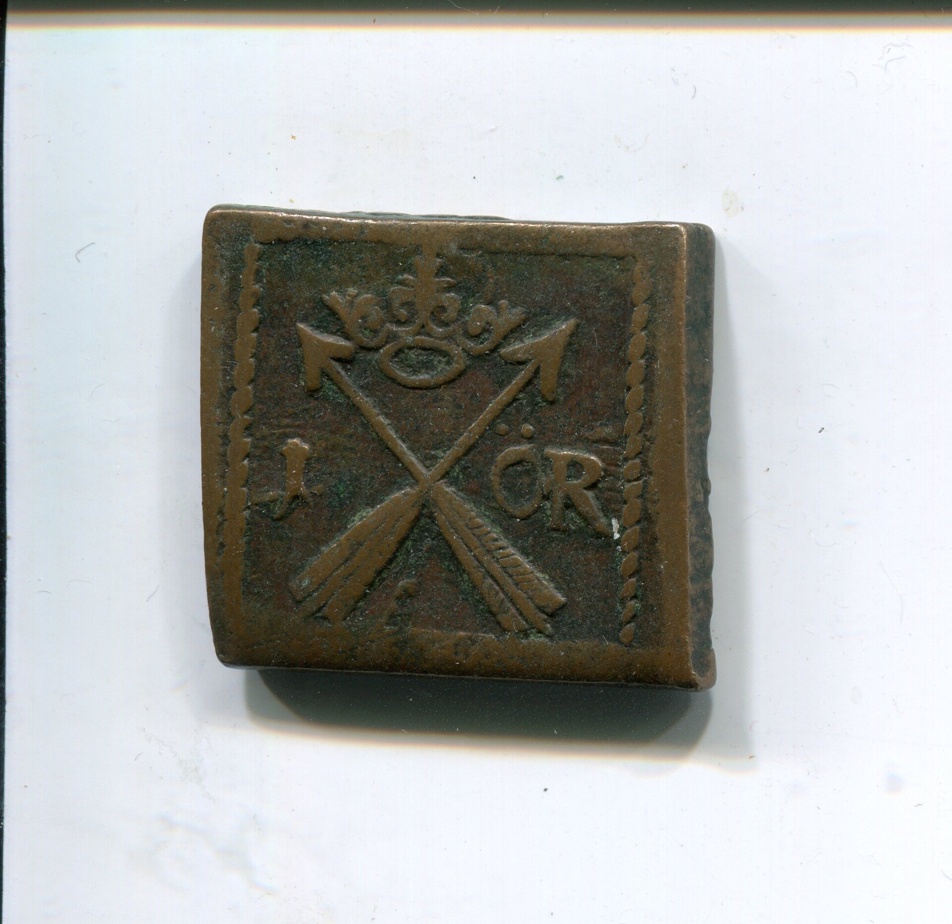 Sweden Gustav II Adolf Cu Ore Klippe Sater 1626 LD rev 728.jpg