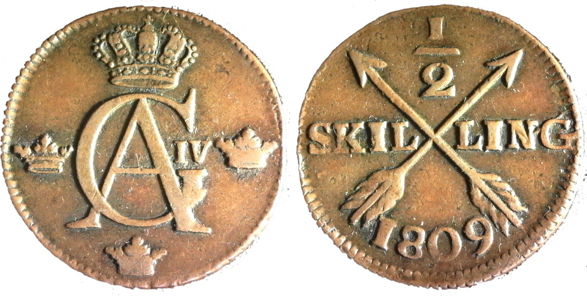 Sweden Half Skilling 1809 obv-side-cutout.jpg