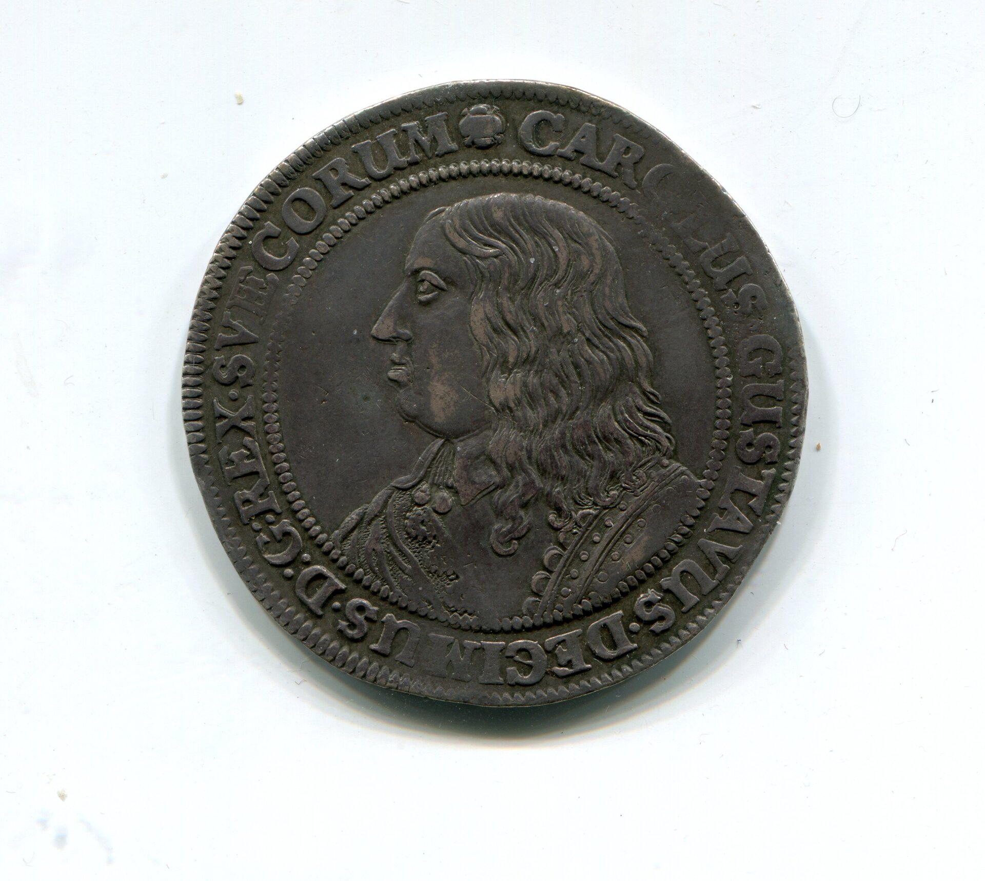 Sweden Karl X Gustav Daler  1654 LD obv 857.jpg