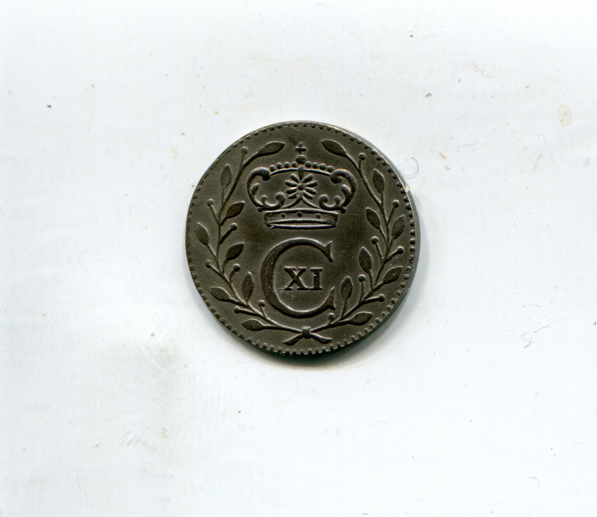 Sweden Karl XI 1 Ore 1694 obv 047.jpg
