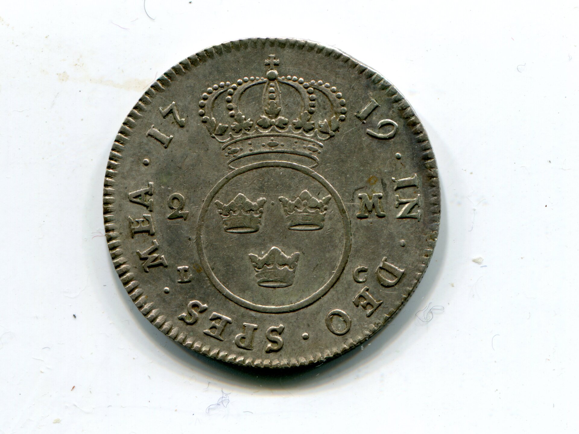 Sweden Ulrika Eleonora 2 Mark 1719 rev 141.jpg