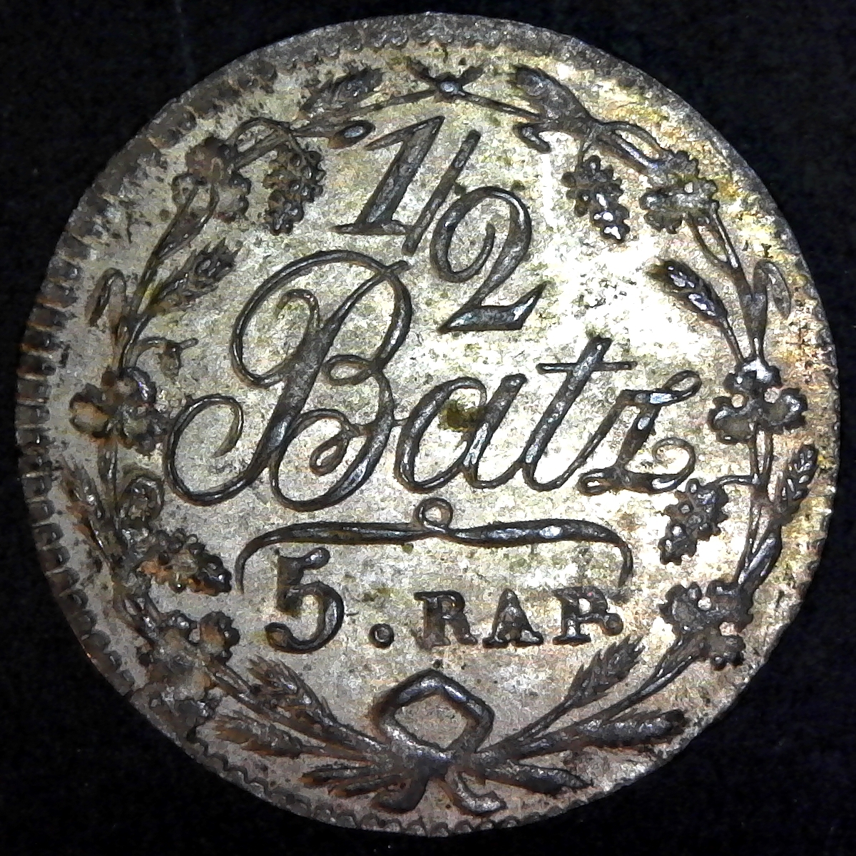 Swiss Canton Vaud 5 Bantzen 1812 rev.jpg