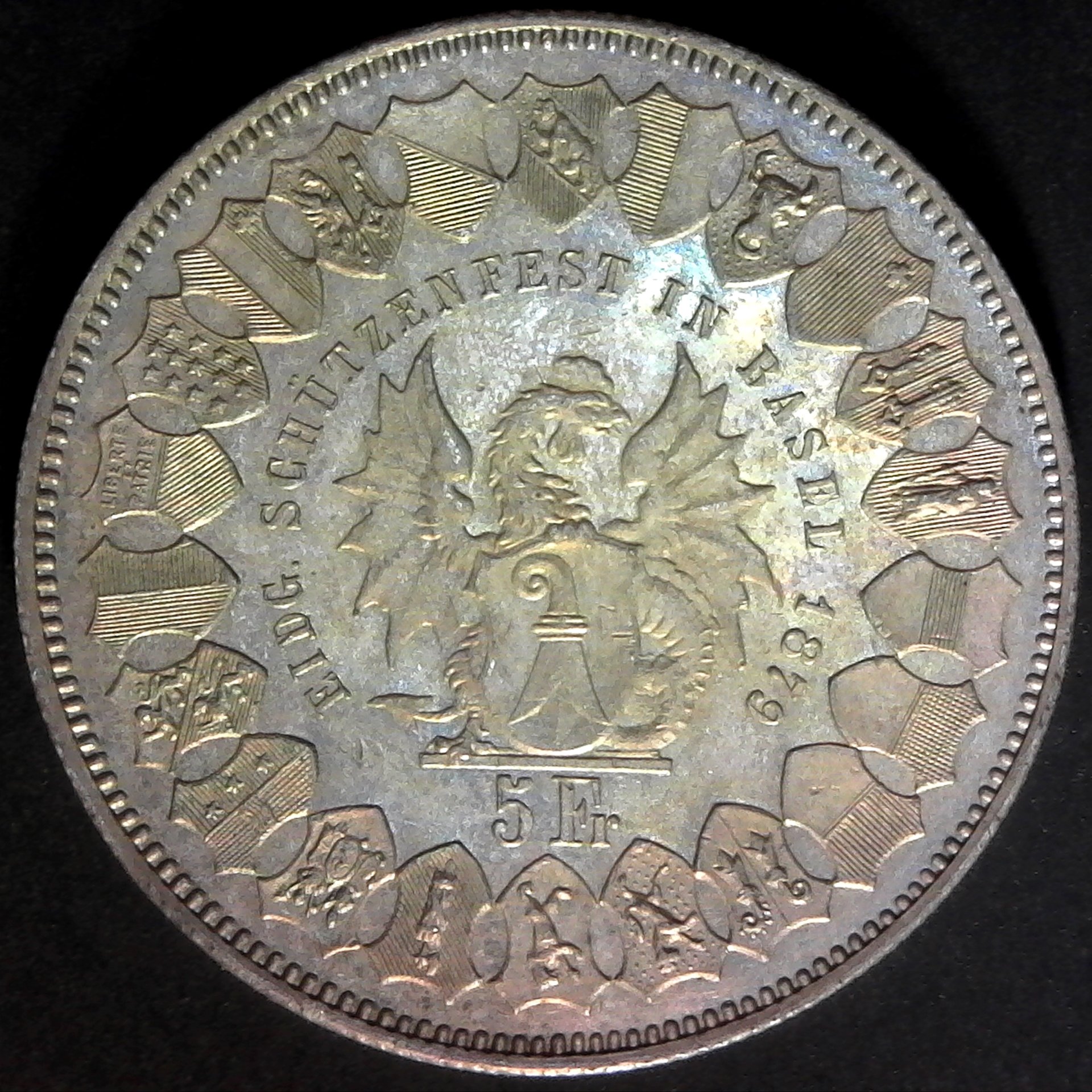 Switzerland Basel 5 Francs 1879 OBV B.jpg