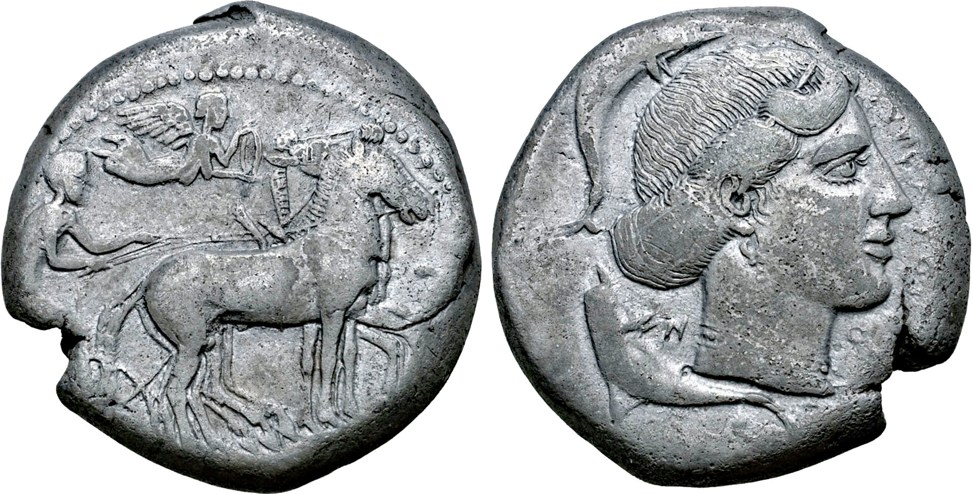 Syracuse second democracy tetradrachm, 17.19 grams, Roma, 2-4-21.jpg