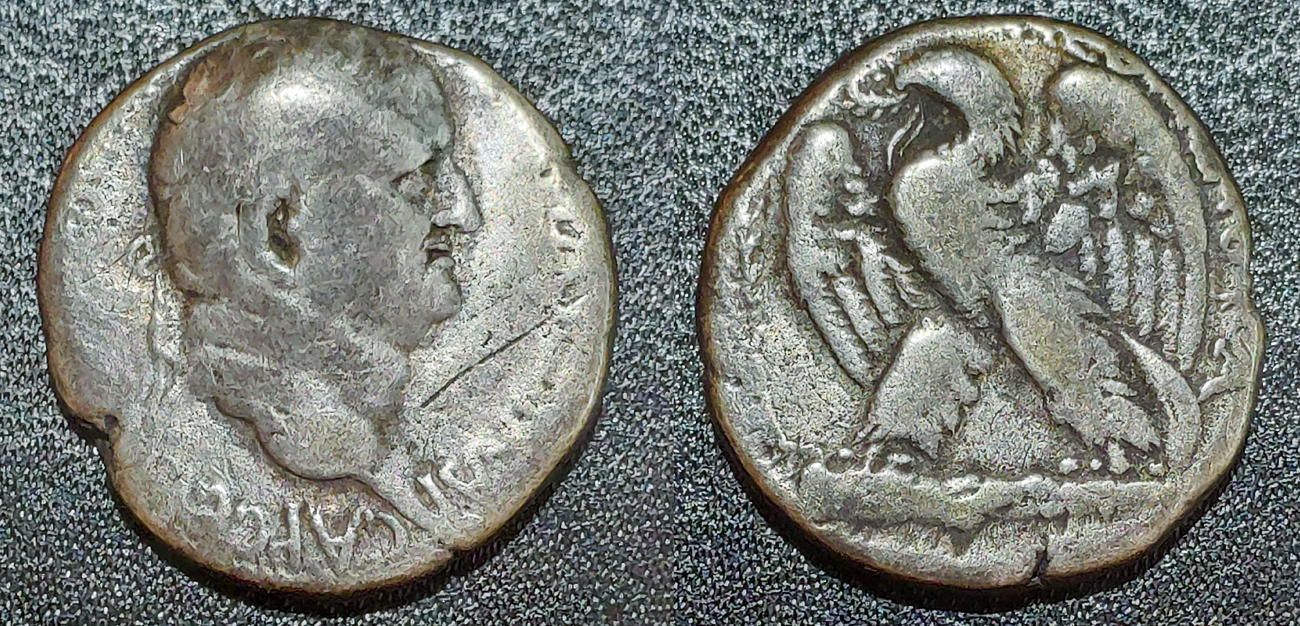 Tétradrachme syro-phénicien (69 AD to 96 AD) VESPASIAN Antioche.jpg