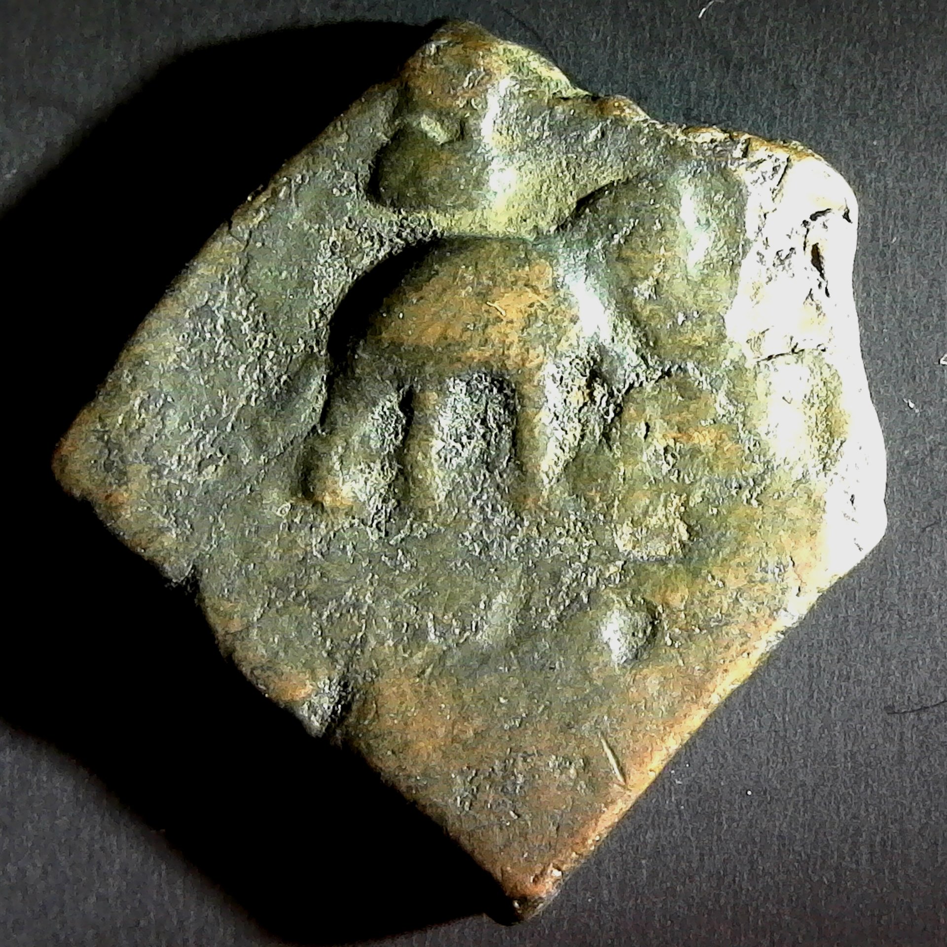 Taxila (local coinage) Circa 185-168 BC rev.jpg