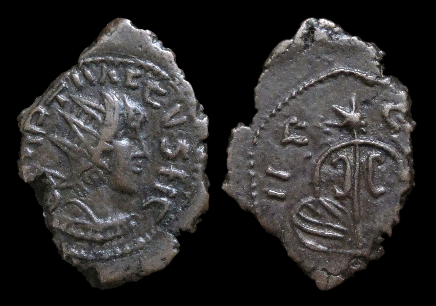 Tetricus II - Barbarous radiate ex Clain 4058.JPG