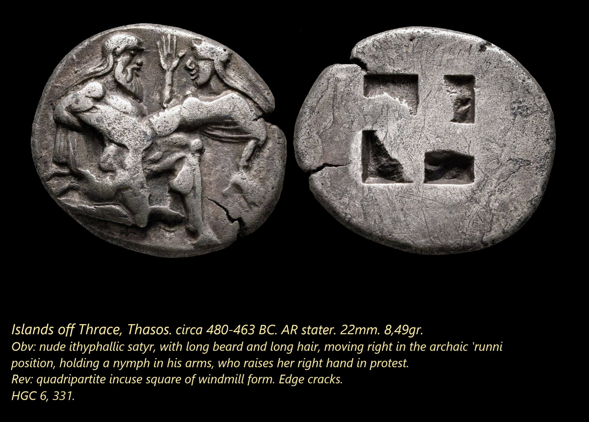 Thasos, stater 480-463BC. Satyr.png