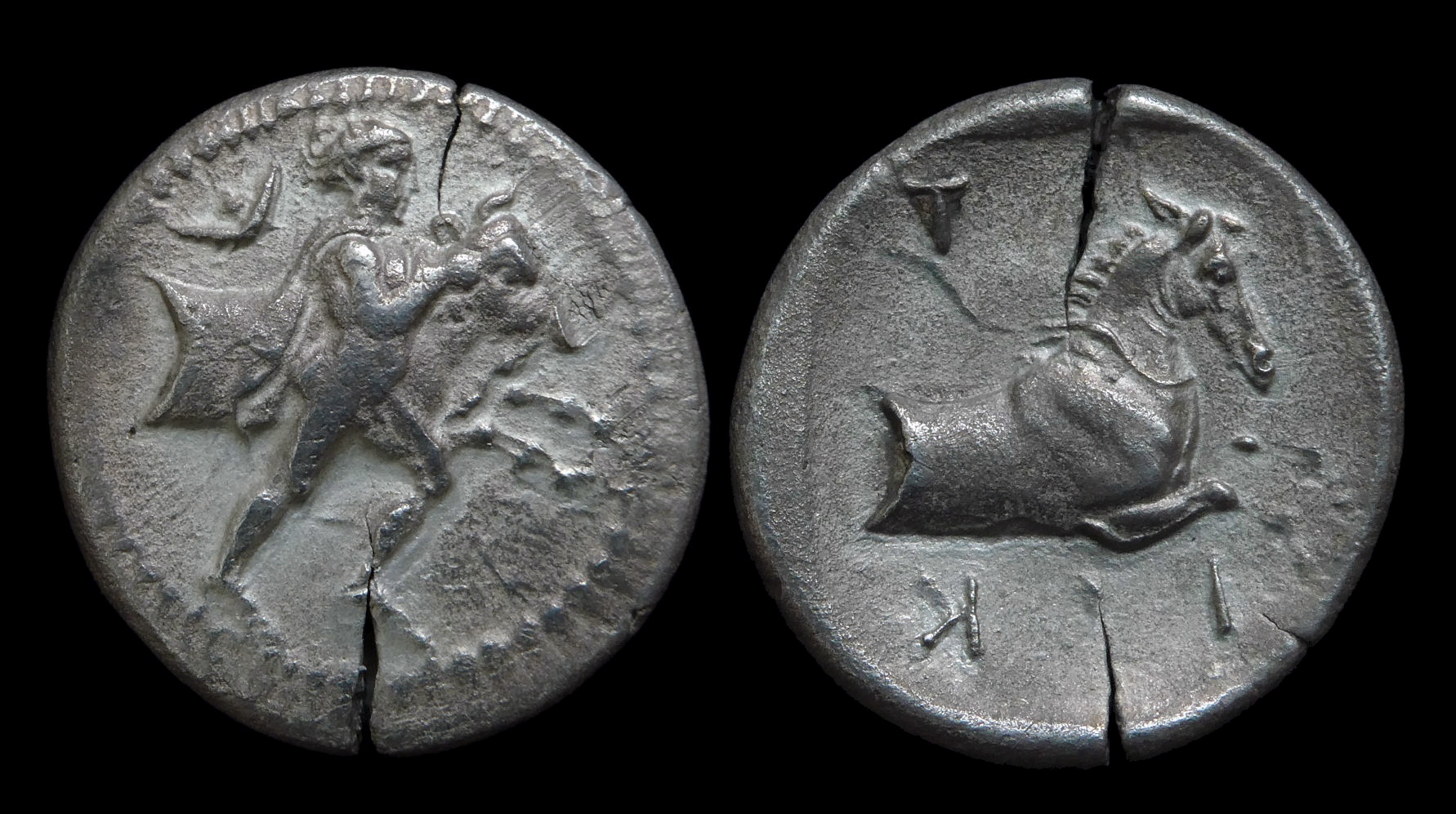 THESSALY Trikka - AR Hemidrachm ex BCD cracked 3497b.JPG