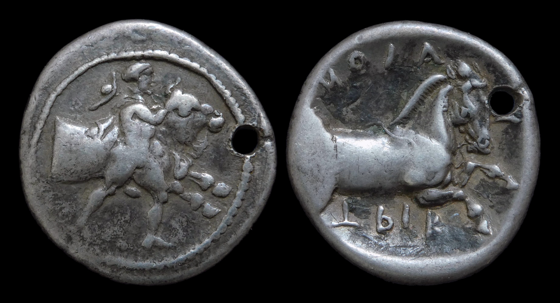 THESSALY Trikka - AR Hemidrachm ex BCD holed 3498b.JPG