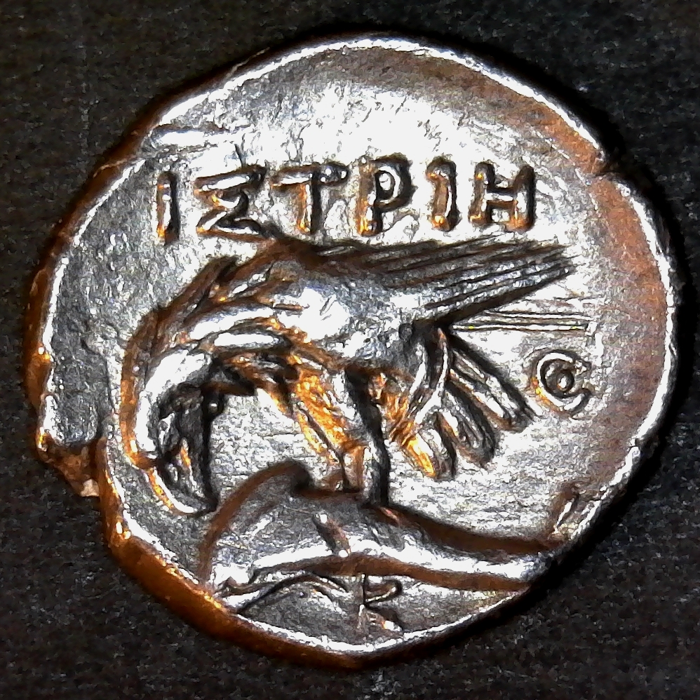 Thrace Istros AR Drachm reverse circa 350 BC less 5.jpg