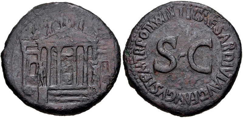 Tiberius. AD 14-37. Æ Sestertius (35.5mm, 27.11 g, 7h). Rome mint. Struck AD 36-37..jpg