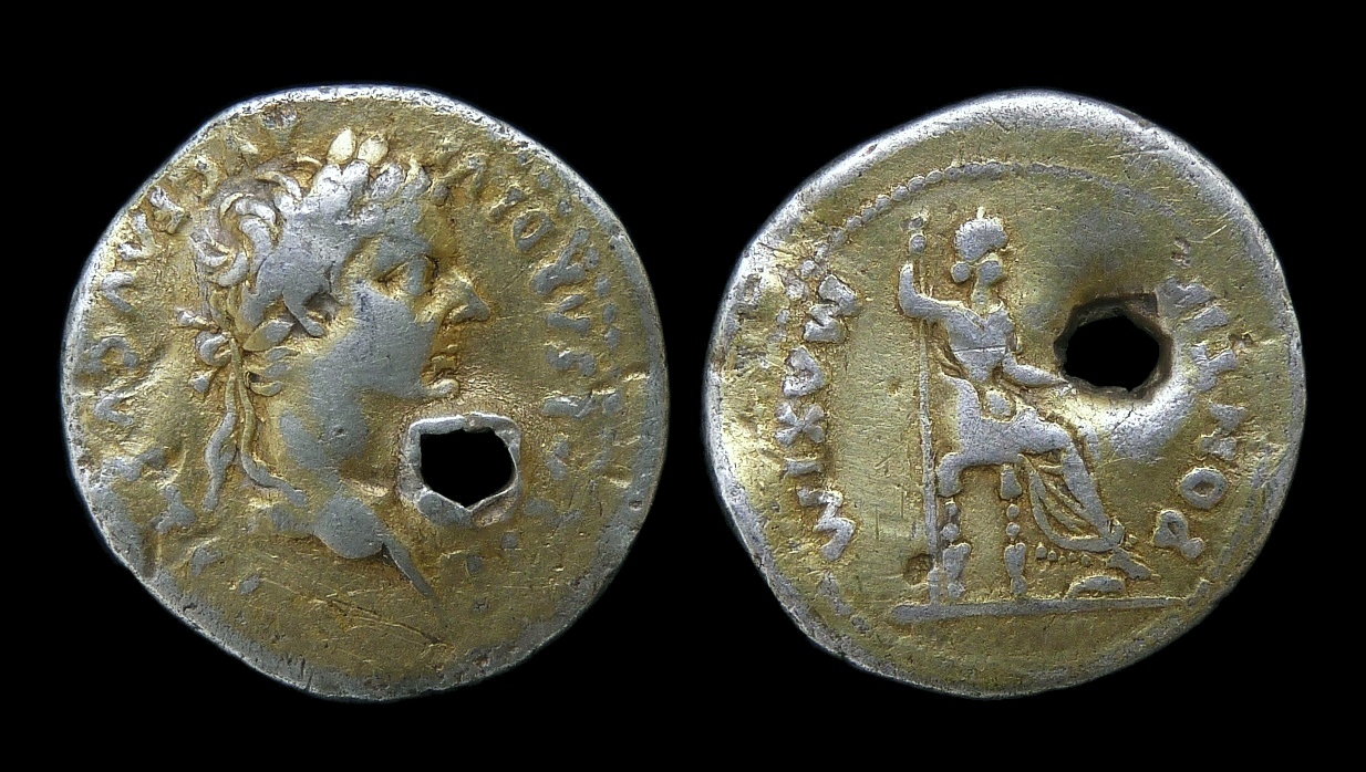 Tiberius - Tribute Penny Holed Gilded 3136.jpg