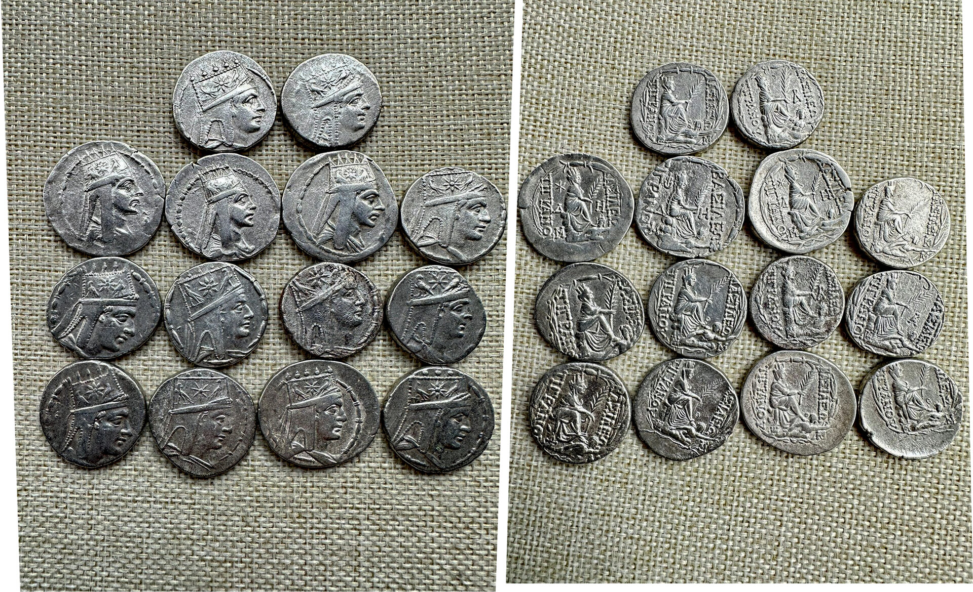 Tigranes II 'the Great' AR Tetradrachm group 6-9-23.jpg