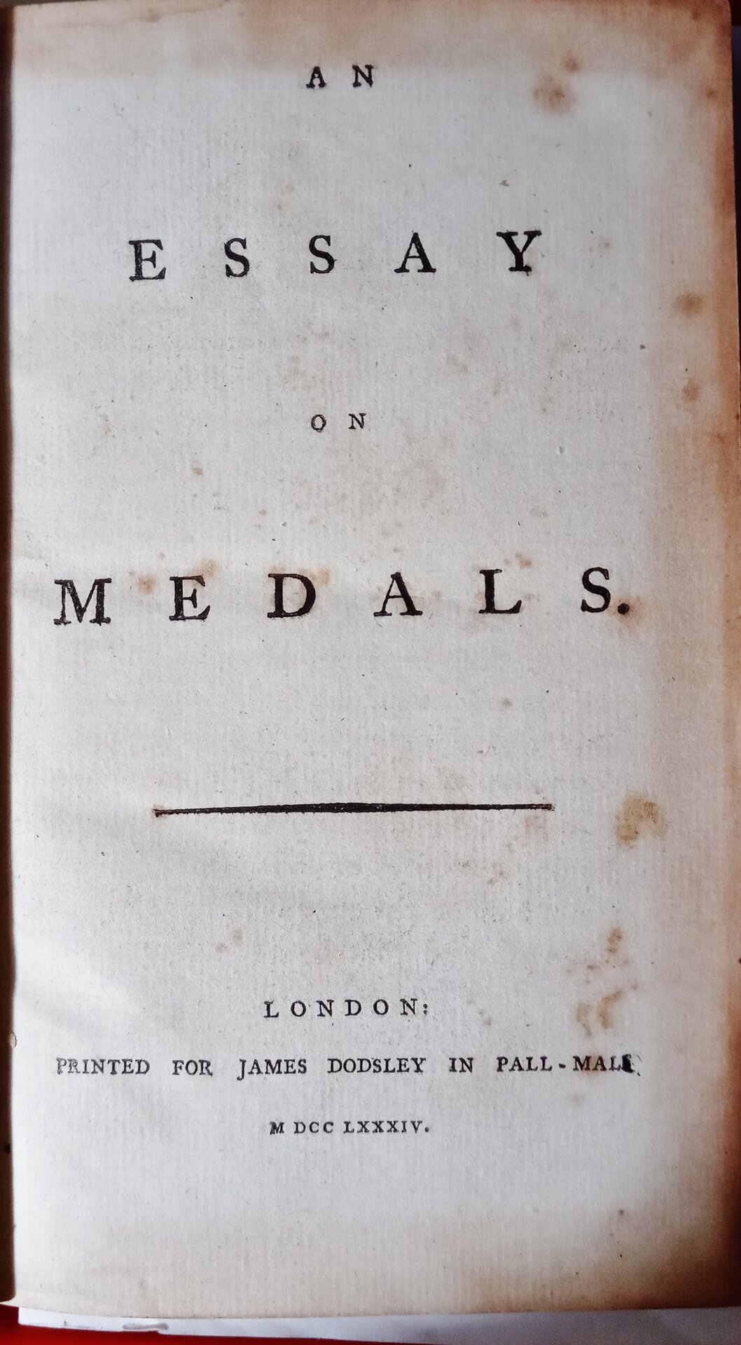 Title page Pinkerton Essay on Medals 1784.jpg