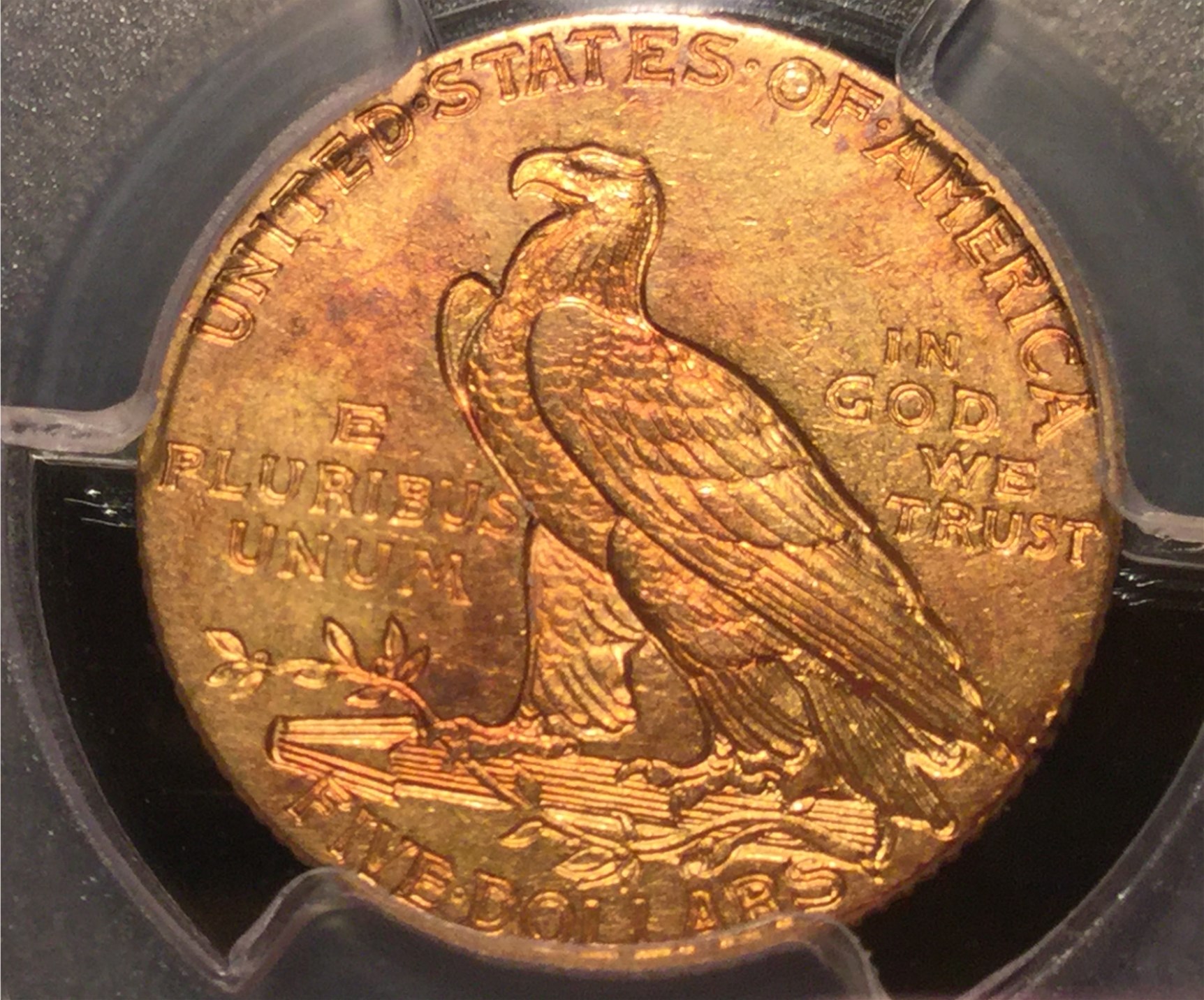 Toned Gold Coin 1908 $5 (6).jpg