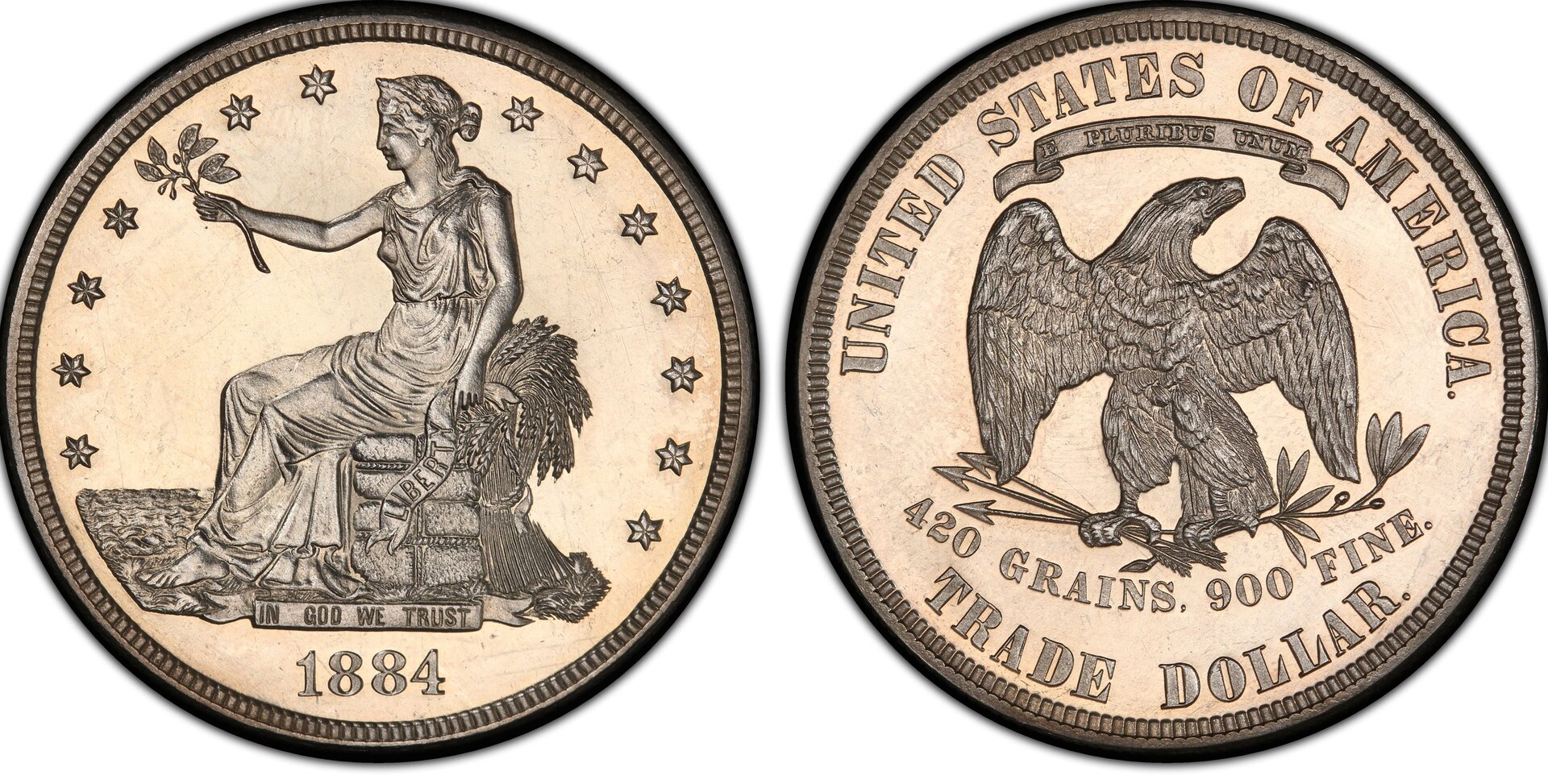 Монета 1 доллар 1885 США