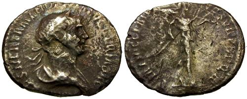 Trajan (98-117) - AR Denarius - RIC 337 (19.18mm, 2.05g.)  - Marc B 25  Rx Mars.jpg