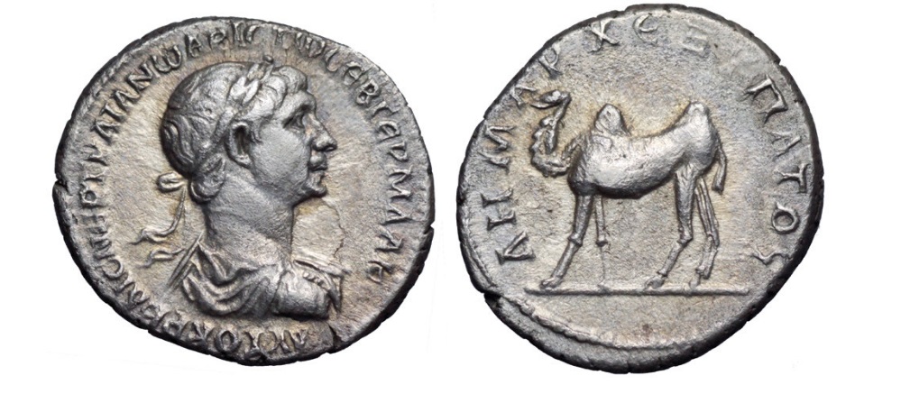 Trajan camel drachm, Roma Numismatics, May 21, 2013, Lot 767.jpg