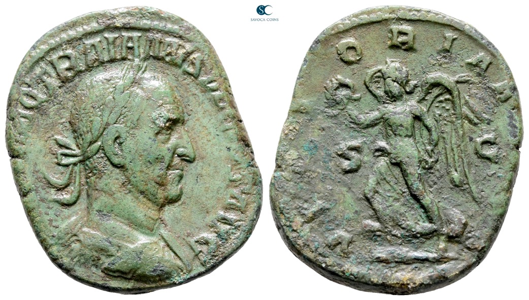Trajan Decius - 249-251 - AE Sestertius - 30mm, 16.08g - RIC IV 126d - VF nice green patina.jpg