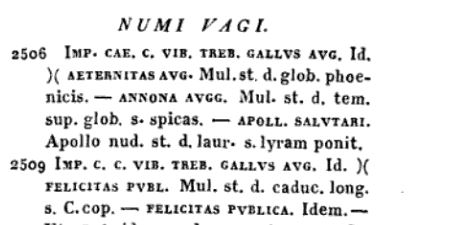 Trebonianus Gallus APOLL SALVTARI antoninianus Wiczay listing.JPG