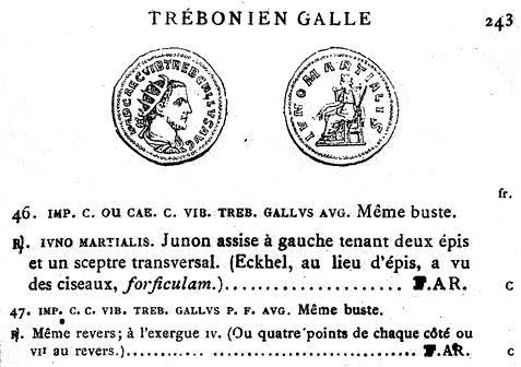 Trebonianus Gallus IVNO MARTIALIS antoninianus Cohen listing.JPG