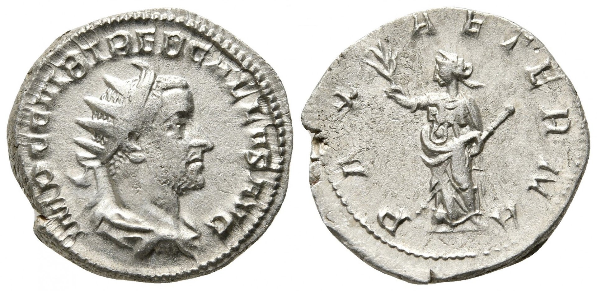 Trebonianus Gallus PAX AETERNA antoninianus.jpg