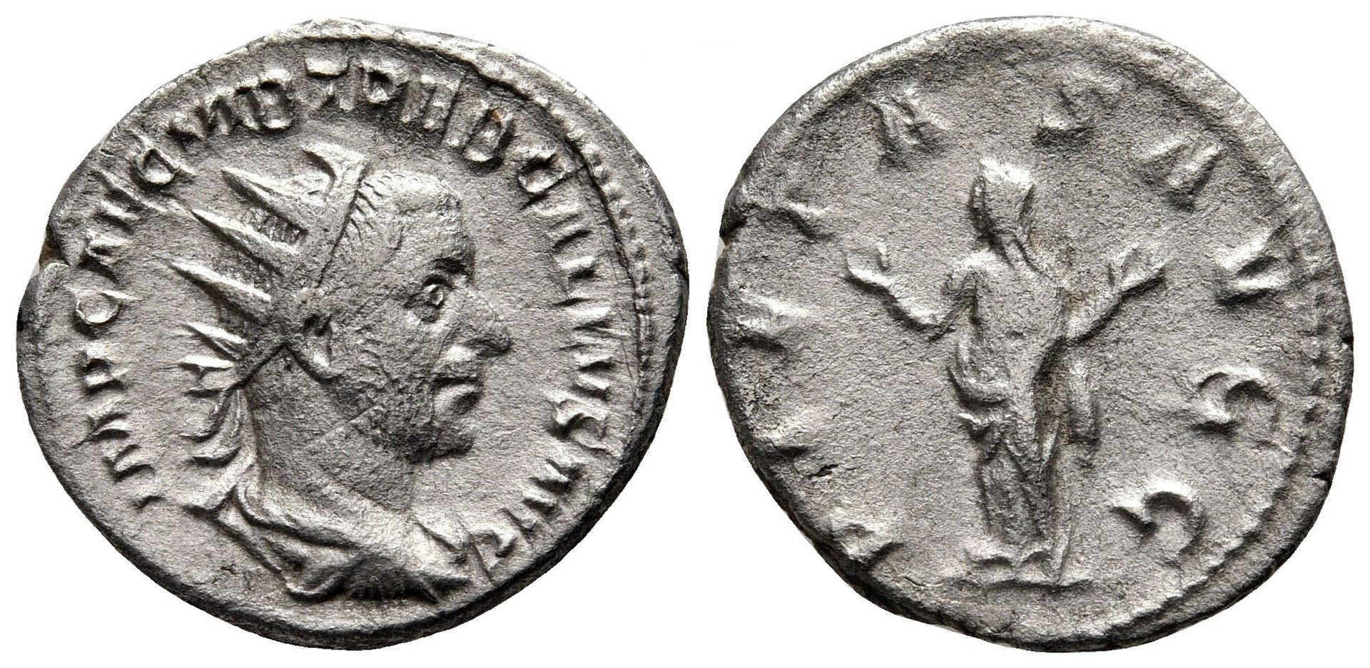 Trebonianus Gallus PIETAS AVGG no star antoninianus Rome.jpg