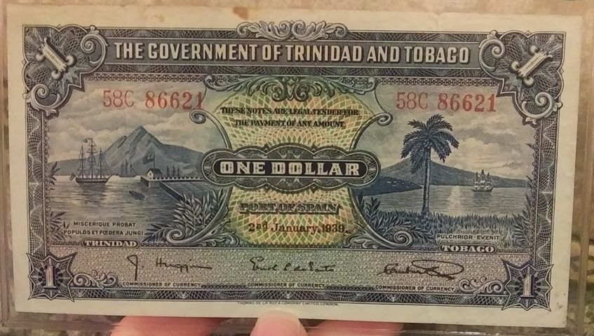 Trinidad and Tobago 1 Dollar 1939 Front.jpg