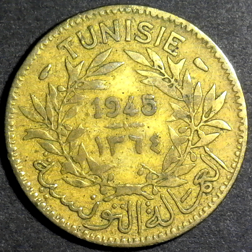 Tunisia 1 Franc 1945 obverse.jpg