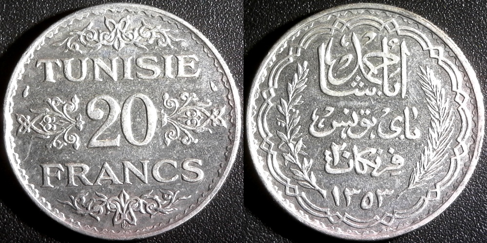 Tunisia 20 francs AH1353 1934 obv-side.jpg