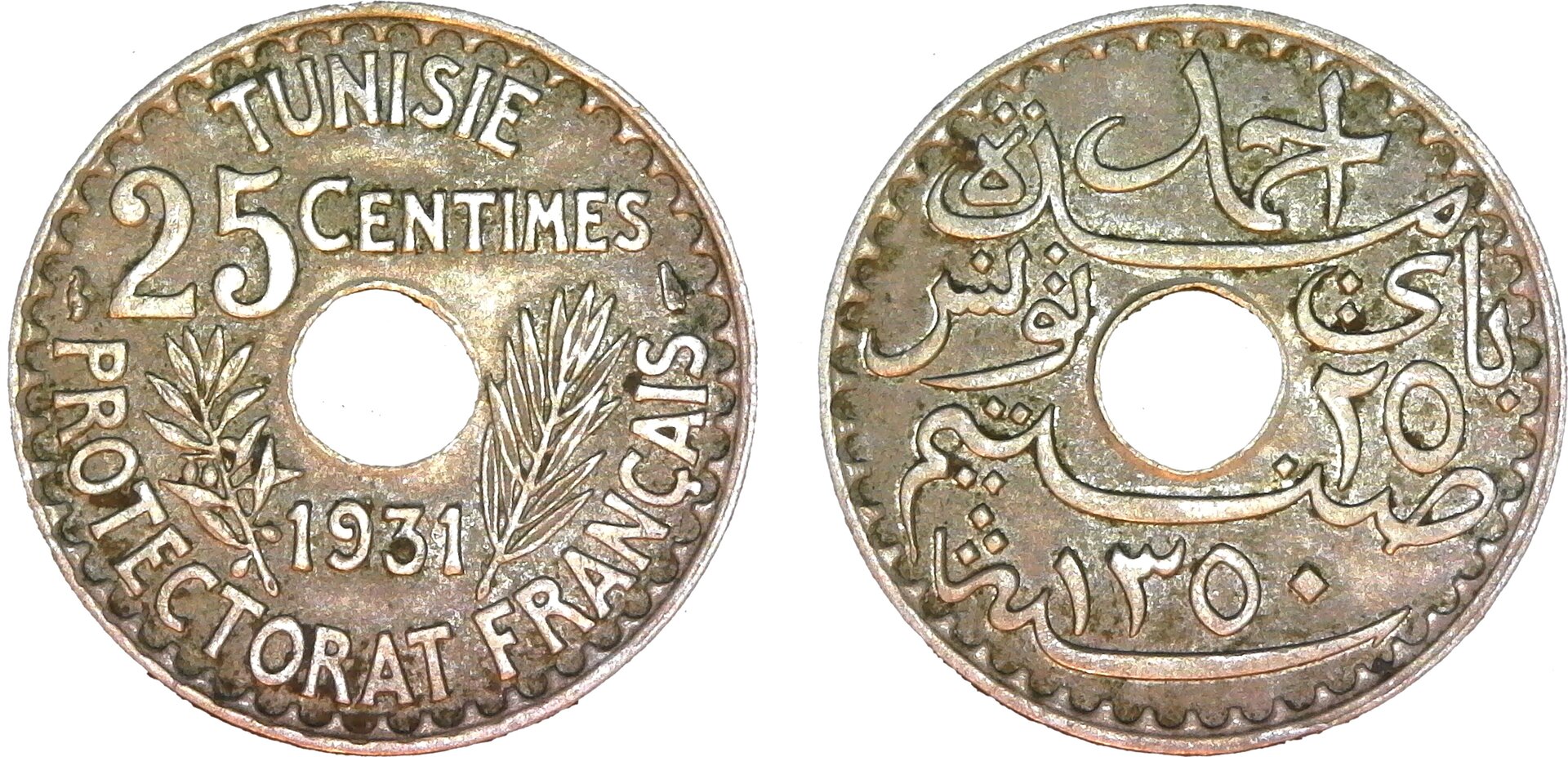 Tunisia 25 Centimes - Ahmad II 1931 obv-side-cutout.jpg
