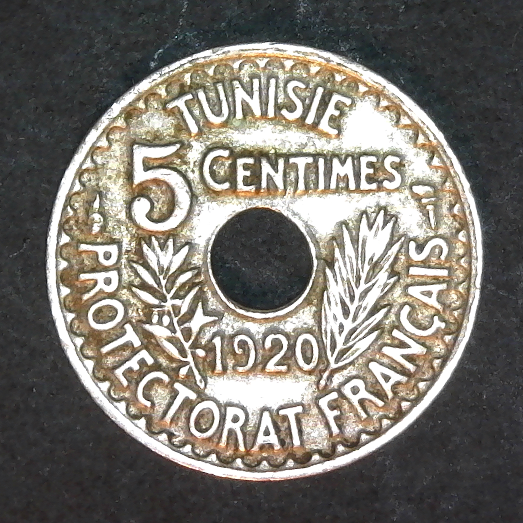 Tunisia 5 Centimes - Muhammad V 1920 obv.jpg