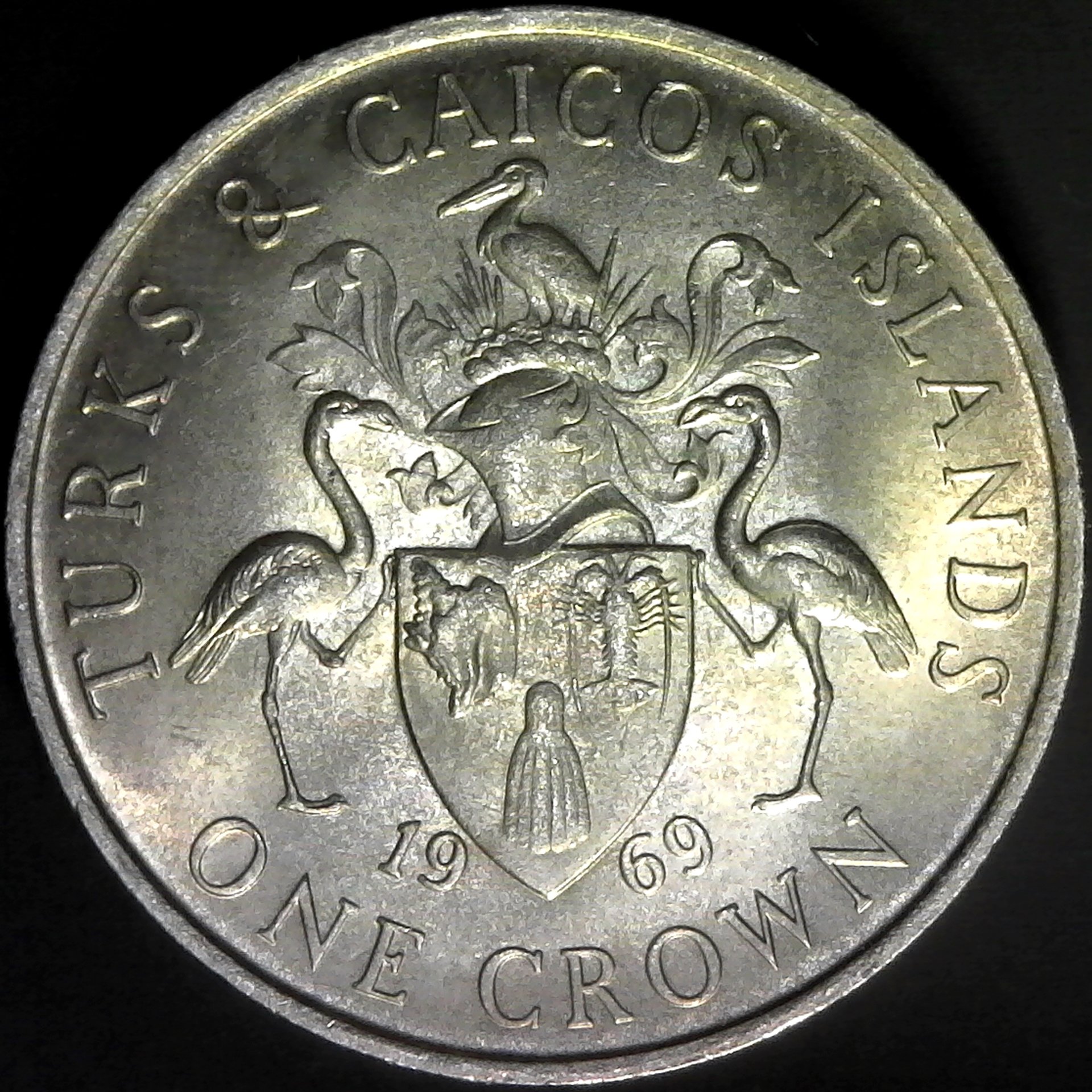 Turks & Caicos Islands One Crown 1969 obv.jpg