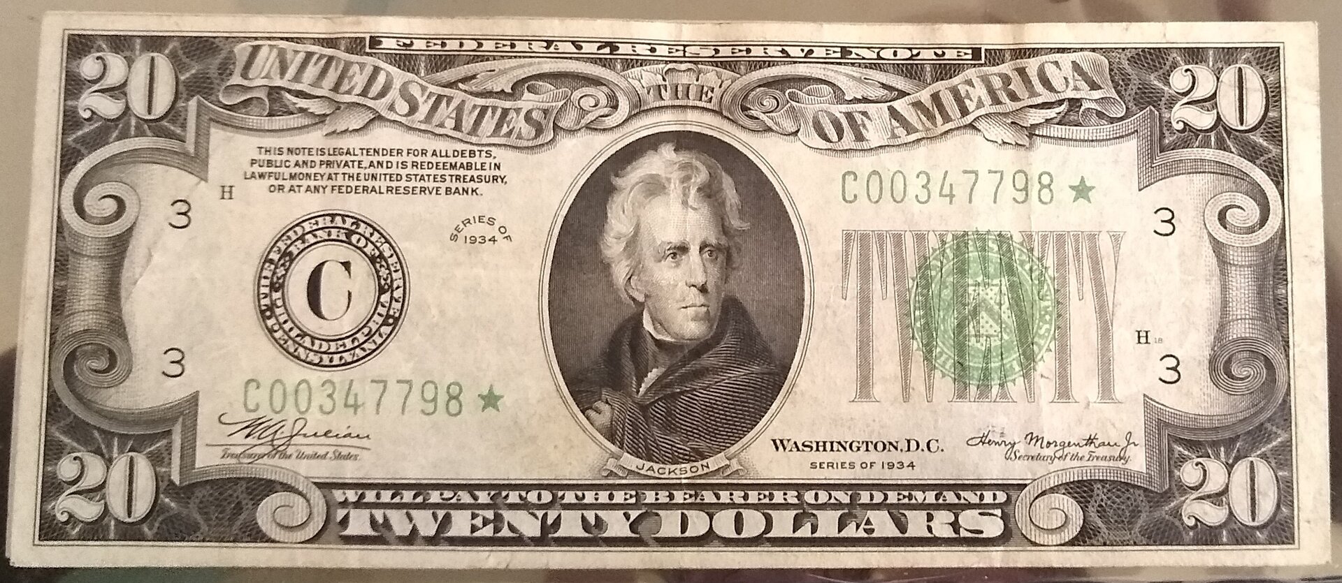 1934 20 Star NoteValue?? Coin Talk