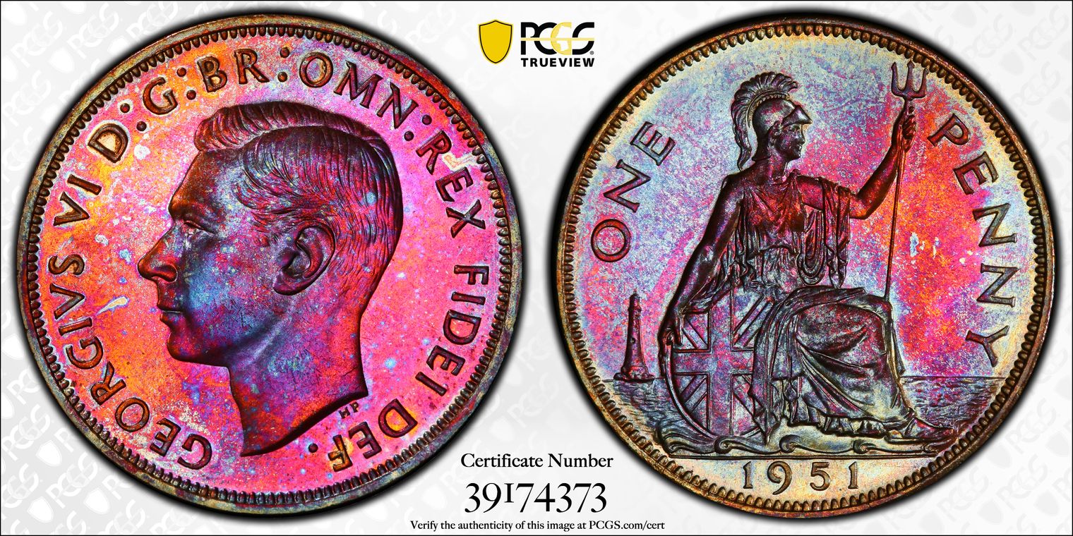 United Kingdom - 1951 Proof penny.jpg