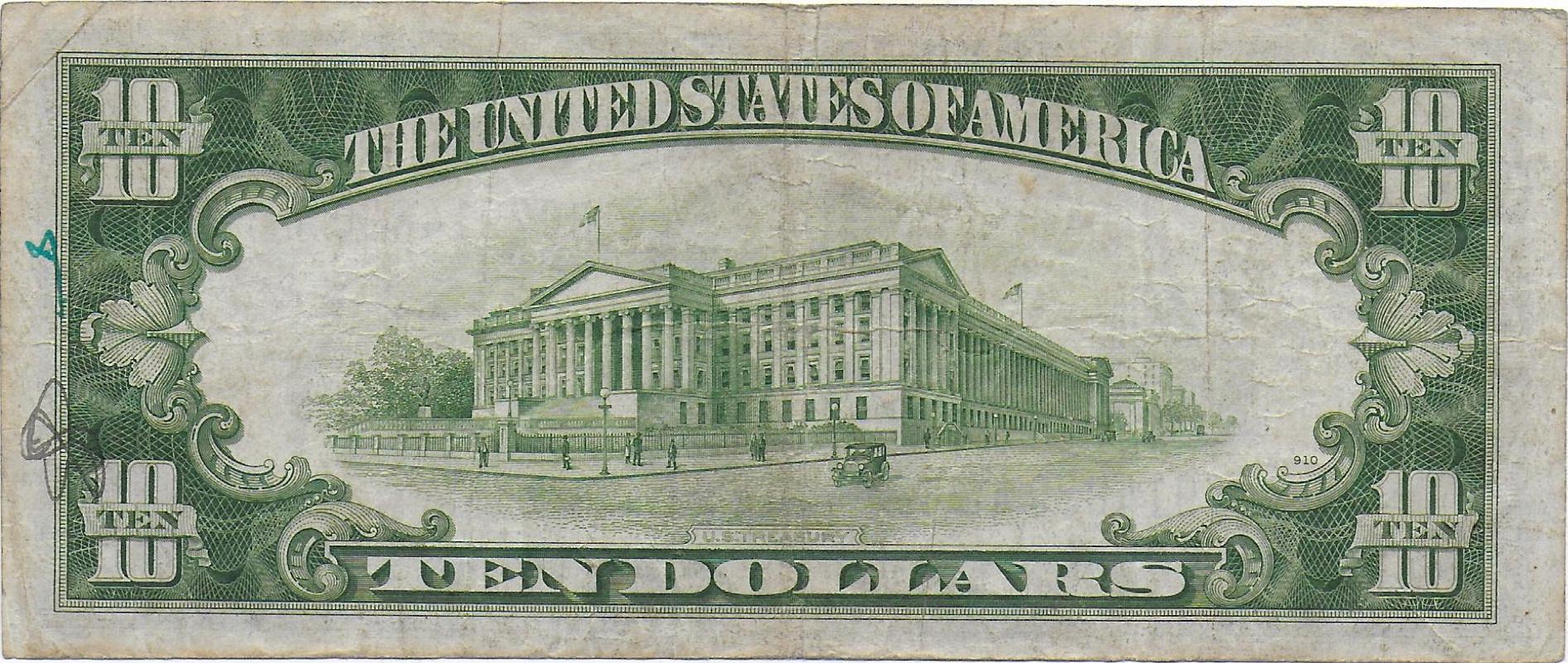 United States Ten Dollars WWII North Africa back.jpg