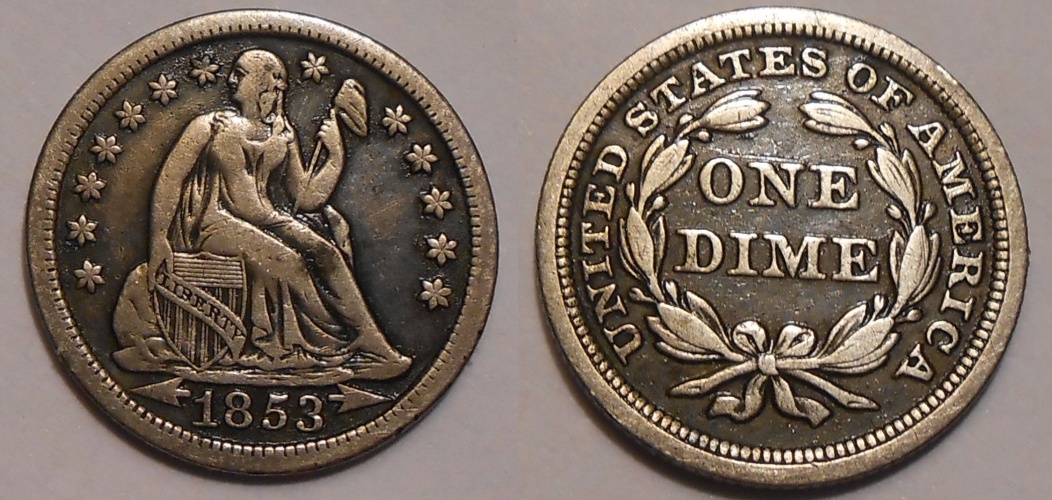 US 1853 seated liberty dime arrows.JPG