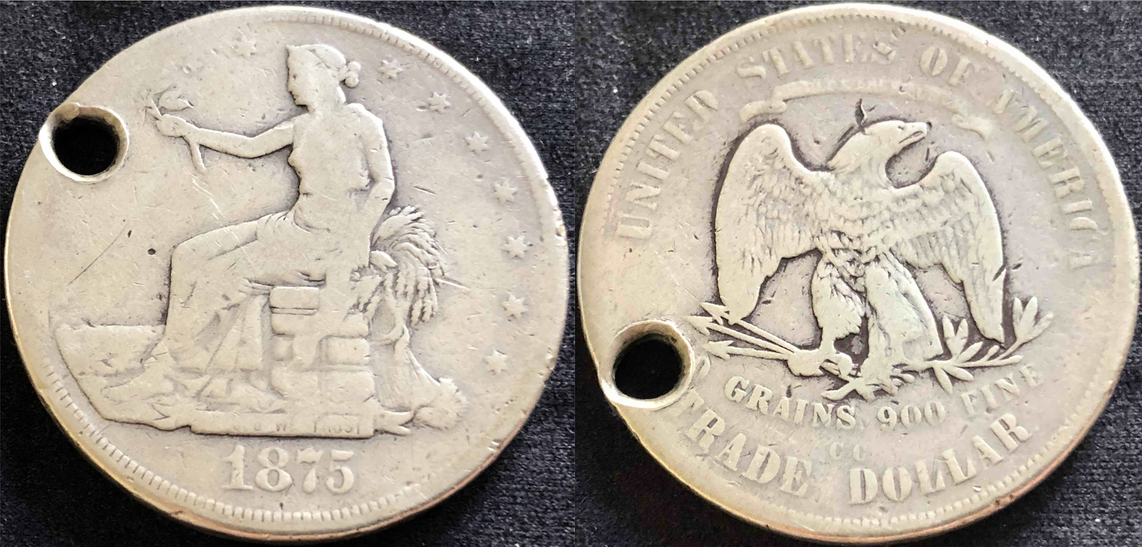 US 1875-CC Trade Dollar holed.png