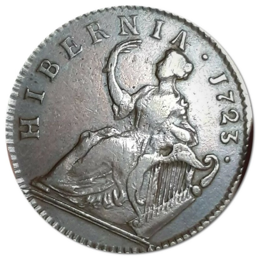 US Colonial 1723 Hibernia Halfpenny  Geo. I  Rev.jpg