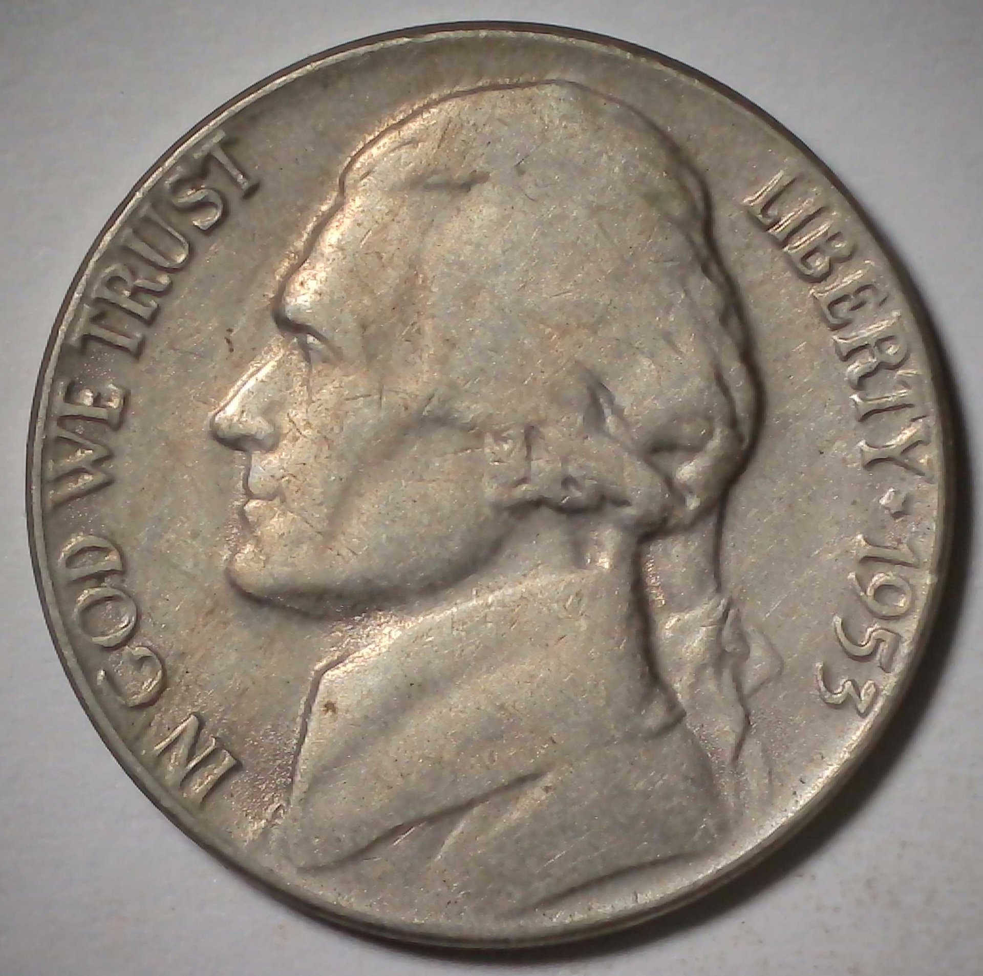 US Jefferson Nickel 1953 #1 Obverse.jpg