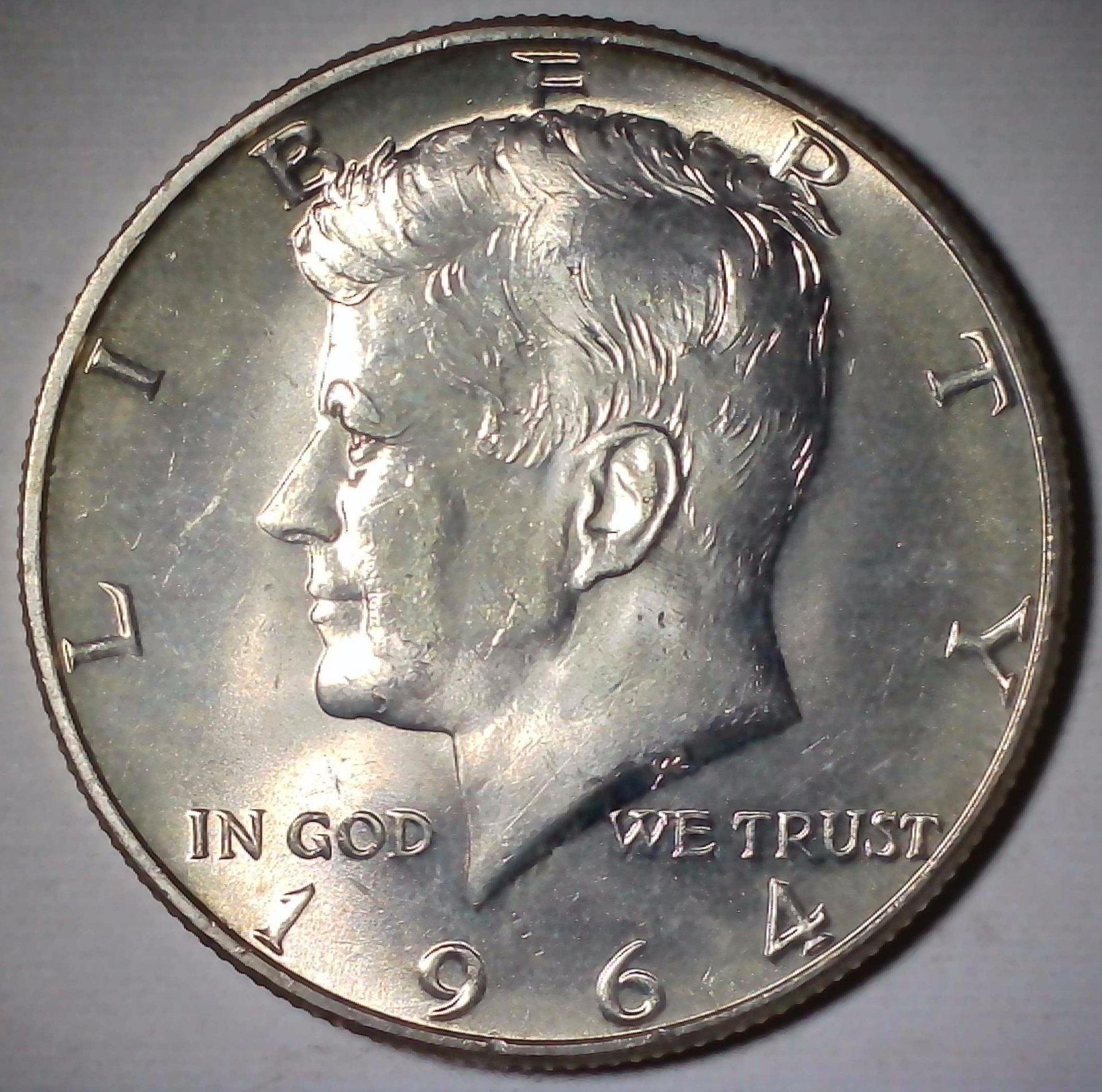 US Kennedy Half Dollar 1964 #1 Obverse.jpg