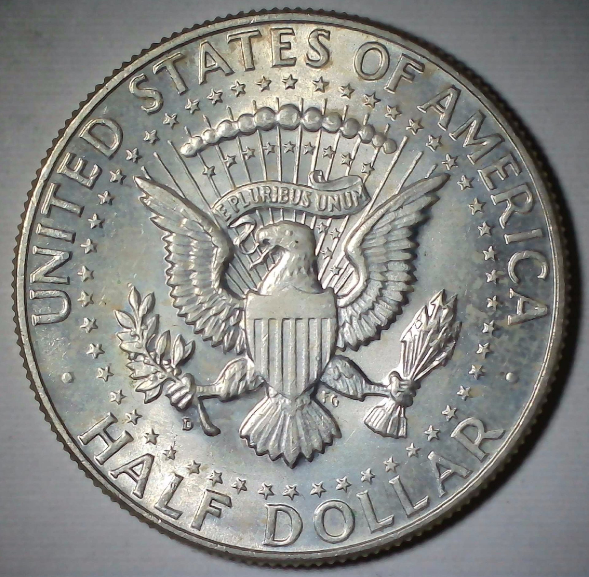 US Kennedy Half Dollar 1964-D #1 Reverse.jpg