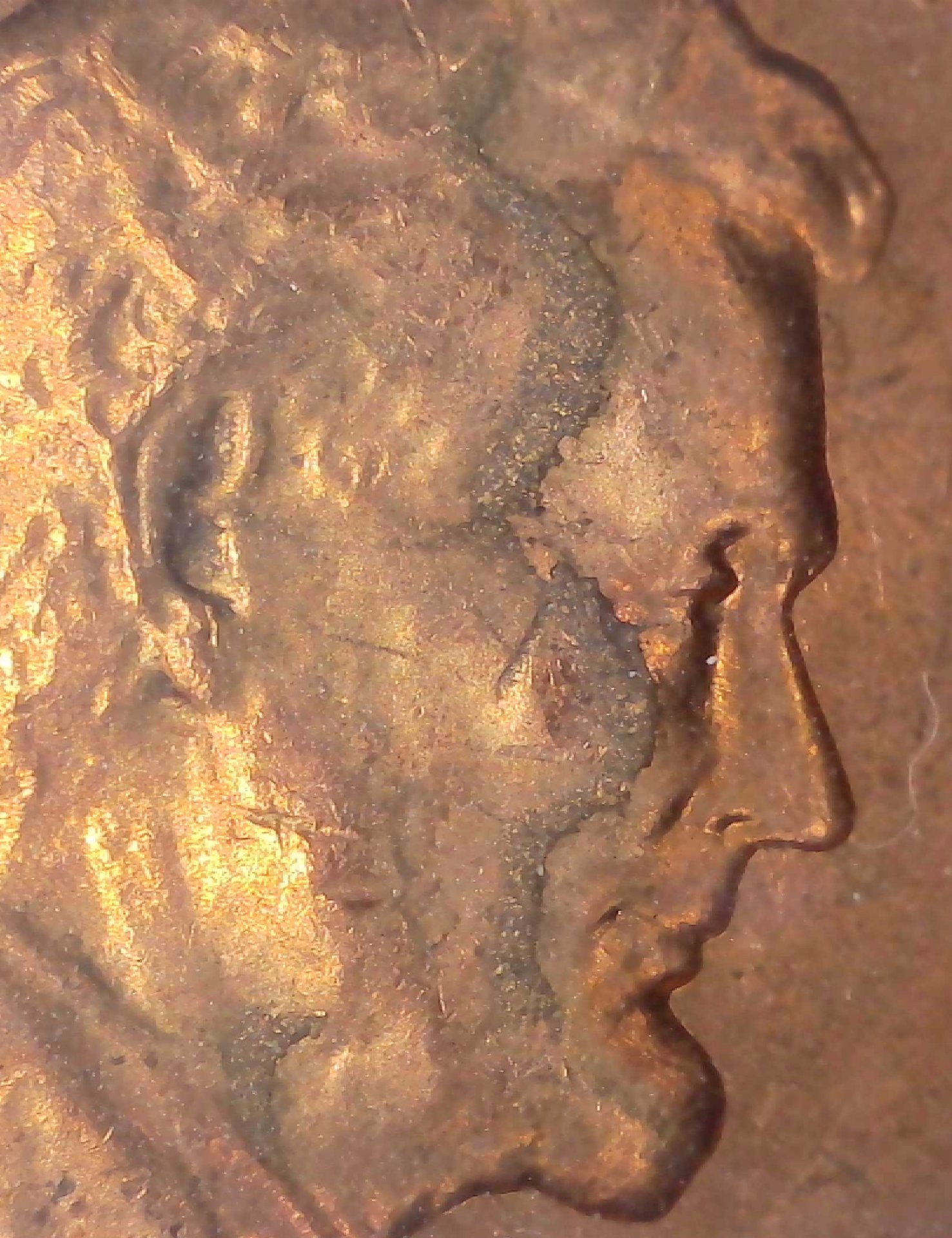 US Lincoln Cent 1964 UNC #50 Obverse-Face Closeup.jpg