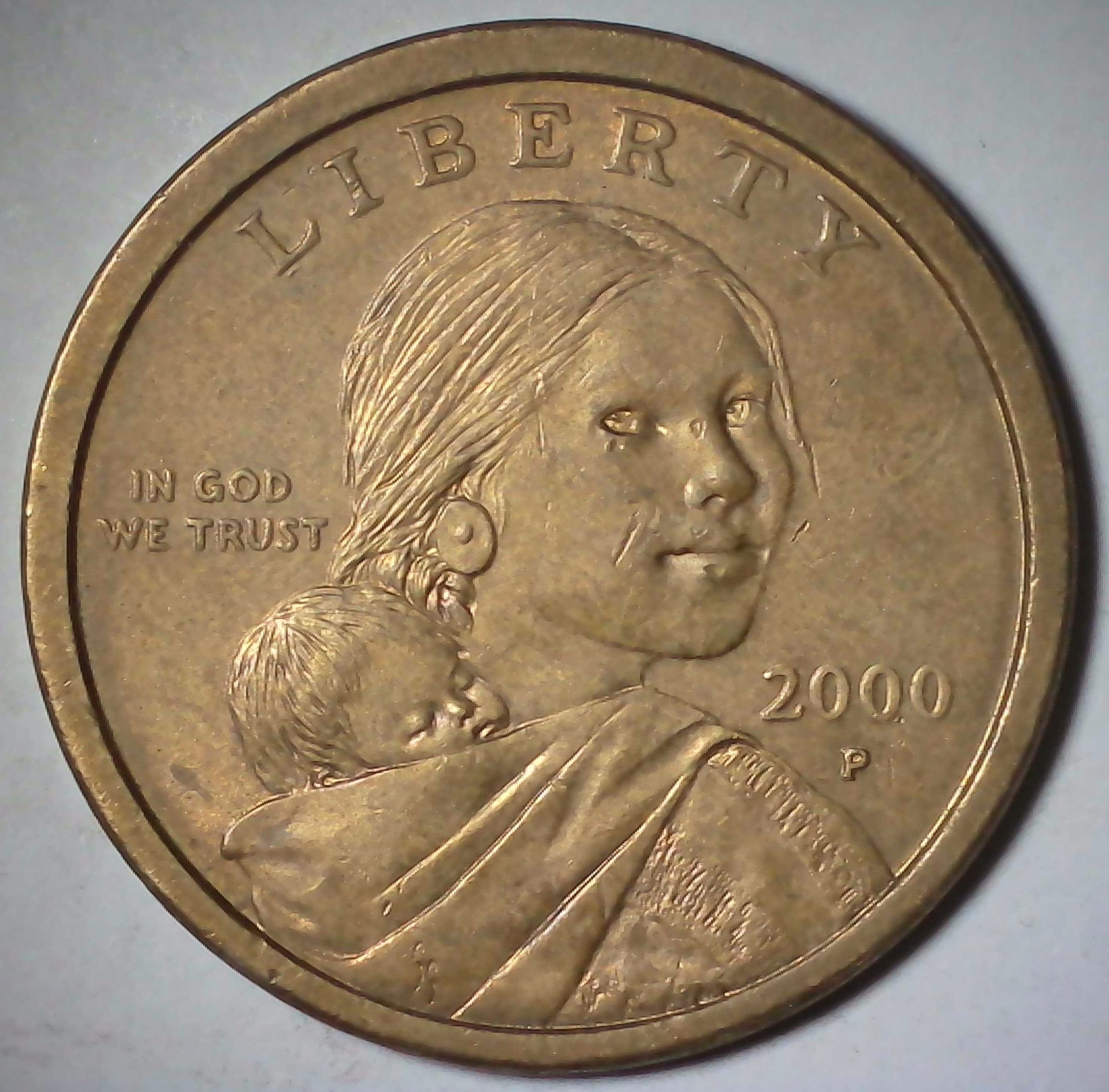 US Sacagawea Dollar 2000-P #1 Obverse.jpg