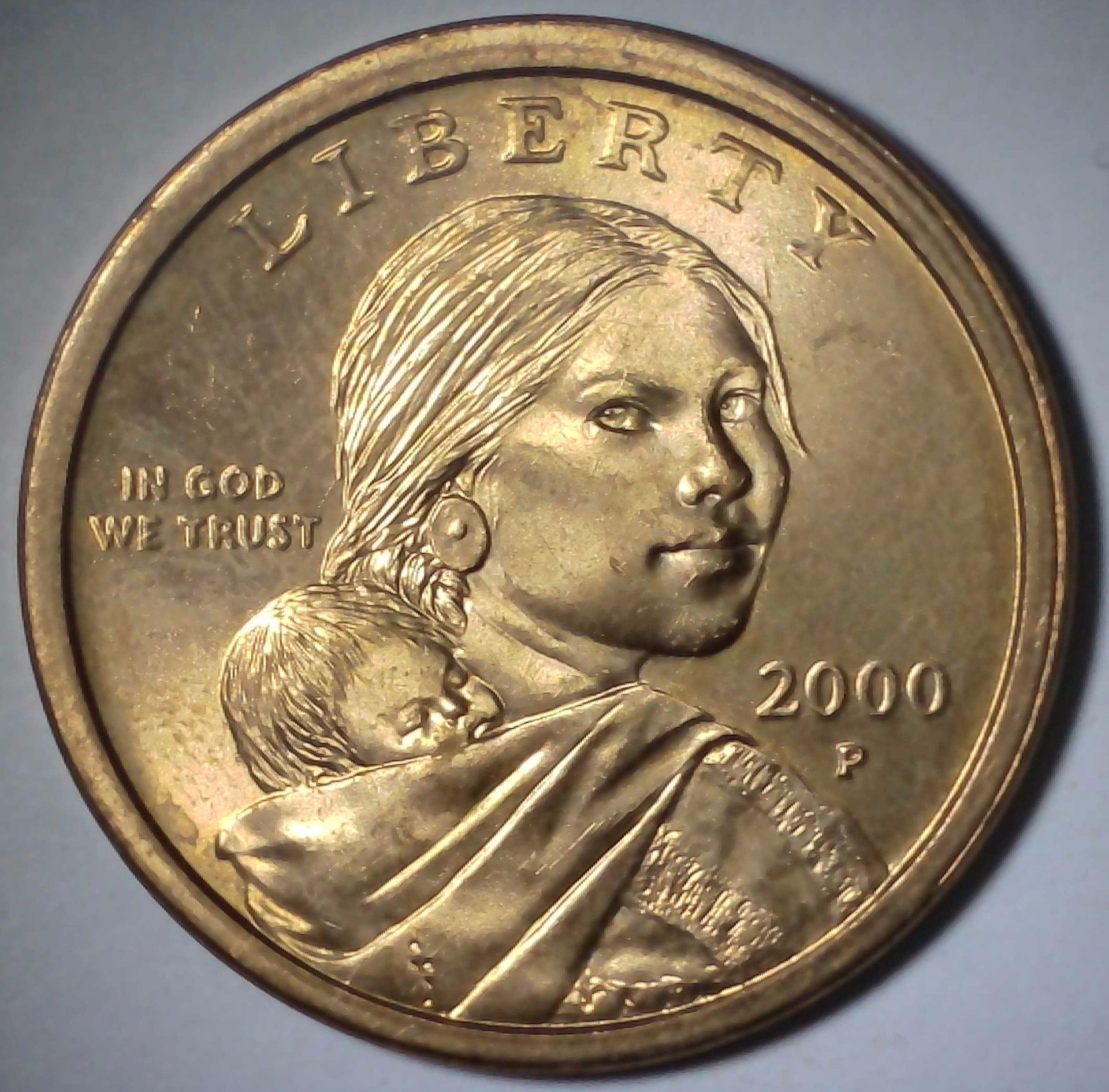 US Sacagawea Dollar 2000-P #2 Obverse.jpg